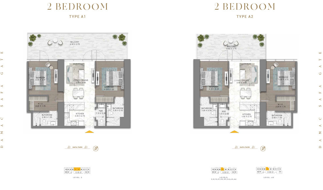 2 Bedrooms